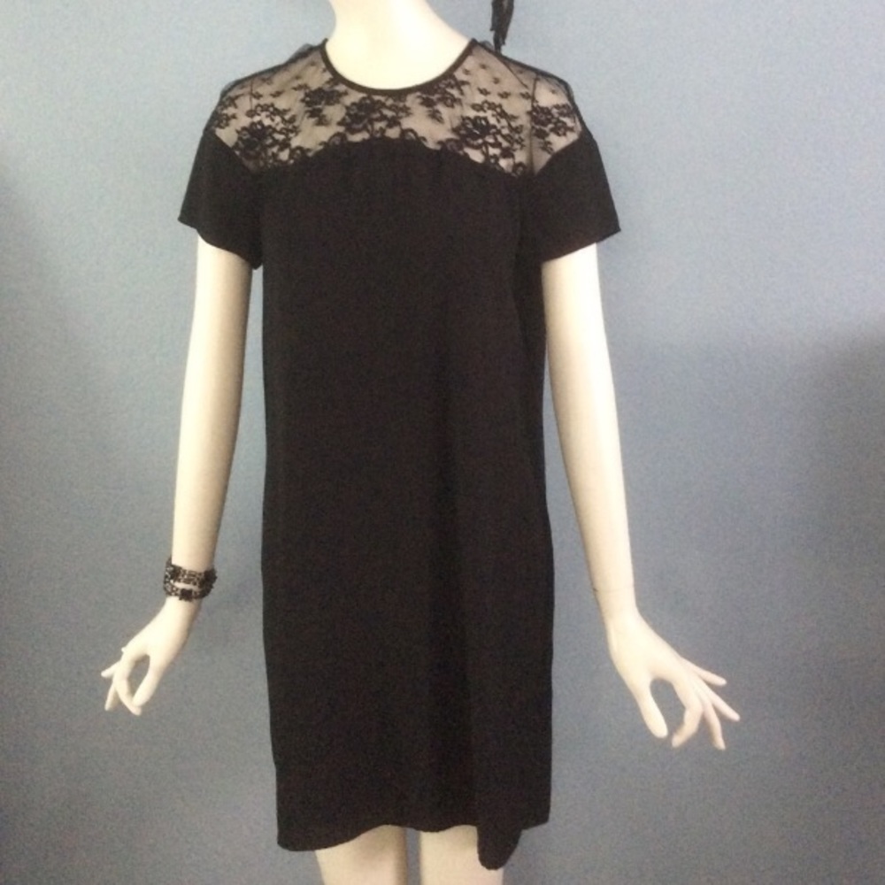 Zara Basic Black Baby Doll Dress NWOT